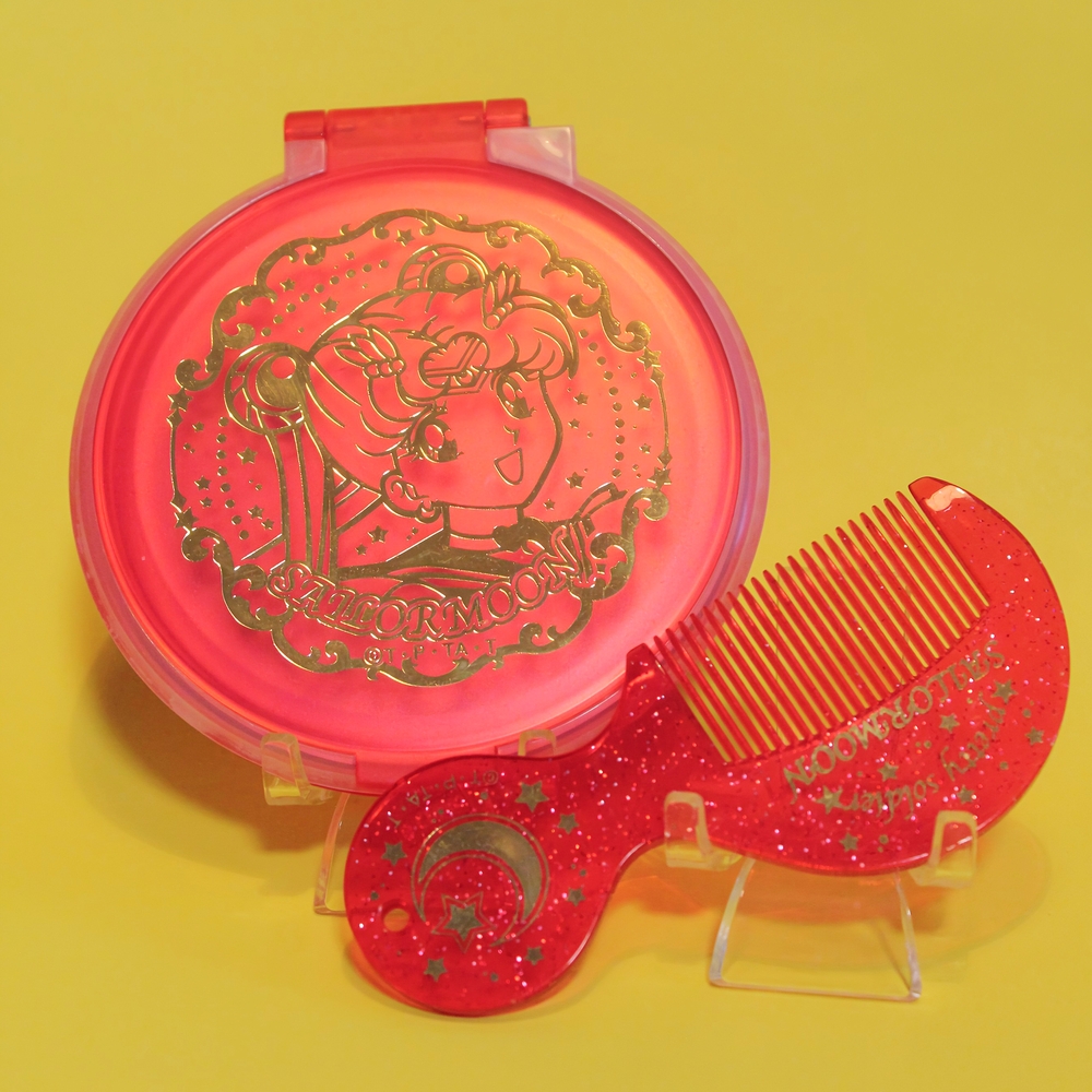 Sailor Moon Pink Compact and Comb Set